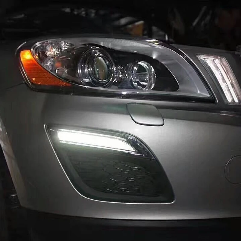 Pop LED DRL Daytime Running Light Daylight Fog Lamp Dimmed Function For Volvo XC60 2011 2012 2013