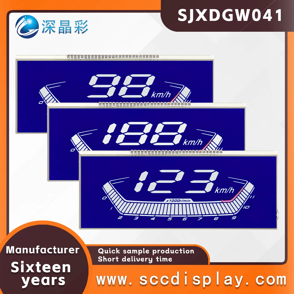 

Развивайте настройку Высококонтрастный ЖК-экран SJXDGW041 внешний вид 115X46,5 мм антибликовый сегментный код HTN экран прибора