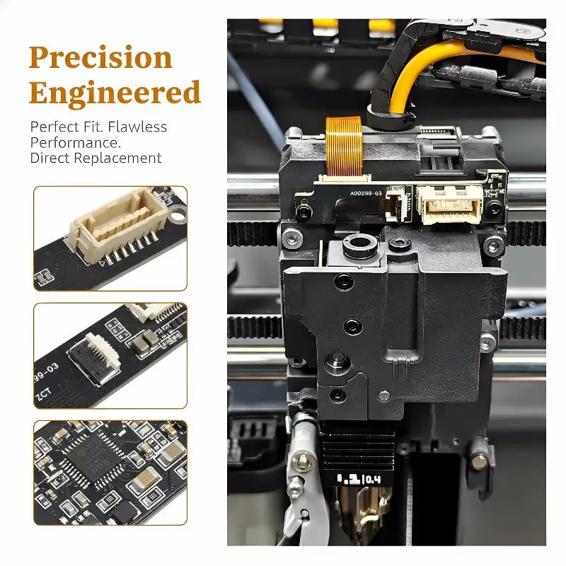 

1 Set High Quality 3D Printer Replacement Parts Extruder Connection Board DIY Accessories P2S For Bambu Lab