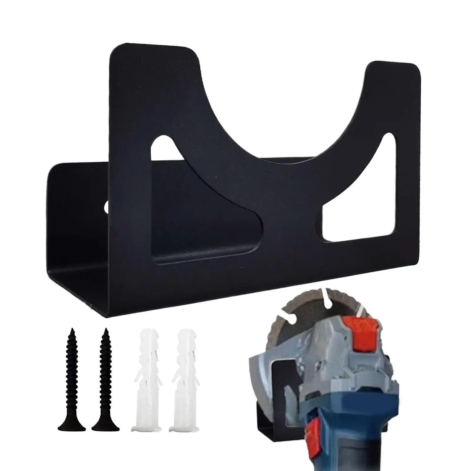 

Angle Grinder Holder Metal Angle Grinder Rack Polishers Wall Mount Storage Bracket for Workshop Home Garage