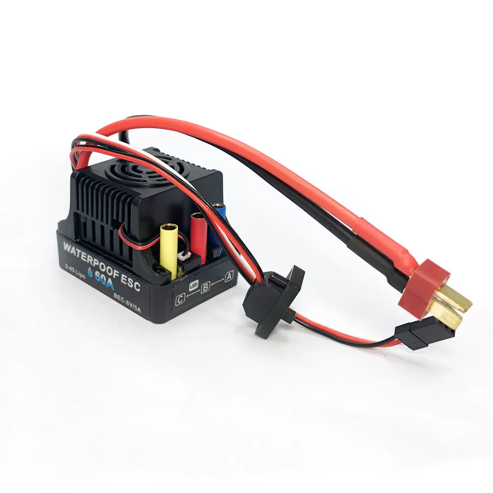 Waterproof 2-4S 60A 80A Brushless ESC Program Card for 1/10 1/12 RC Car 3650 3660 3670 Brushless Motor