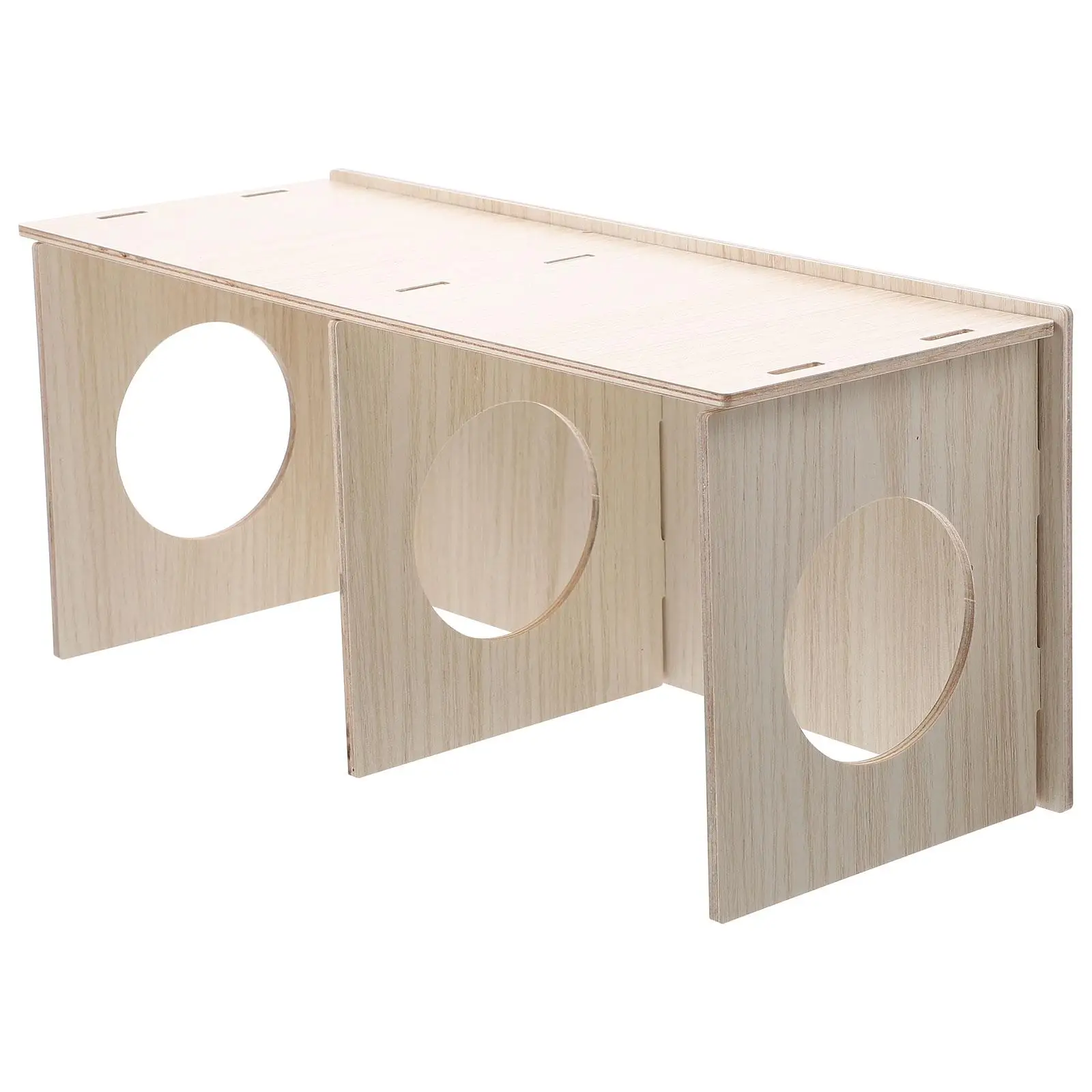 

Hamster House Solid Wood Hideout Guinea Pig Cabin Toy Cage Decor Small Pets Hamster Hut Playhouse Wooden