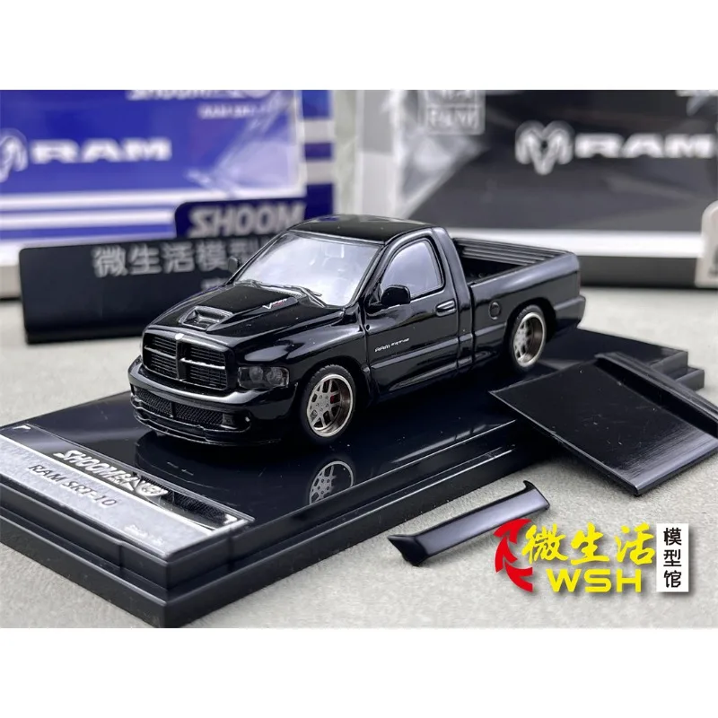 GCD 1:64 Dodge RAM SRT-10 pickup truck simulation static alloy car model, boys' festival gift toy, adult collection ornament.