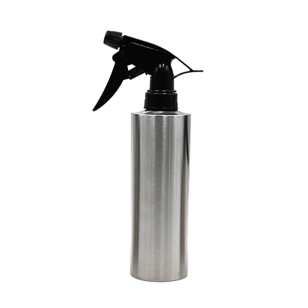 

Stainless Steel Watering Can Spray Bottle 304 Steel Cylindrical Garden Dispenser Adjustable Trigger Nozzle Multi Purpose