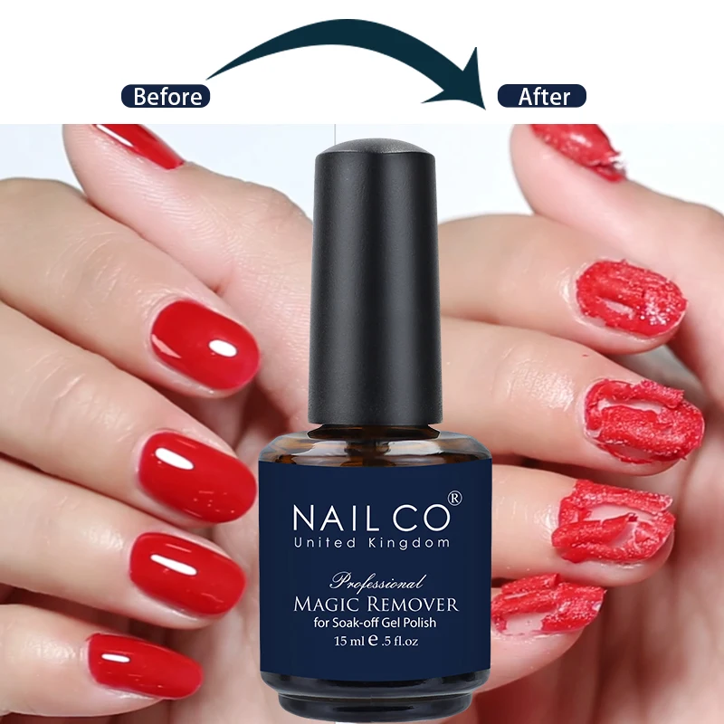 NAILCO 15 مللي ماجيك سريع جيل للأظافر مزيل طلاء الأظافر نظيفة الأشعة فوق البنفسجية نقع قبالة شبه دائمة الورنيش مسمار الفن إزالة أدوات مانيكير المنتج #2