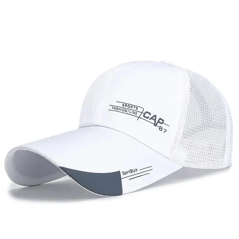 

Men Sports Caps Unisex Refreshing Sunhat Satin Mesh Quick Dry Baseball Caps Male Adjustable Sun Hats For Fishing Outdoor Hiking
