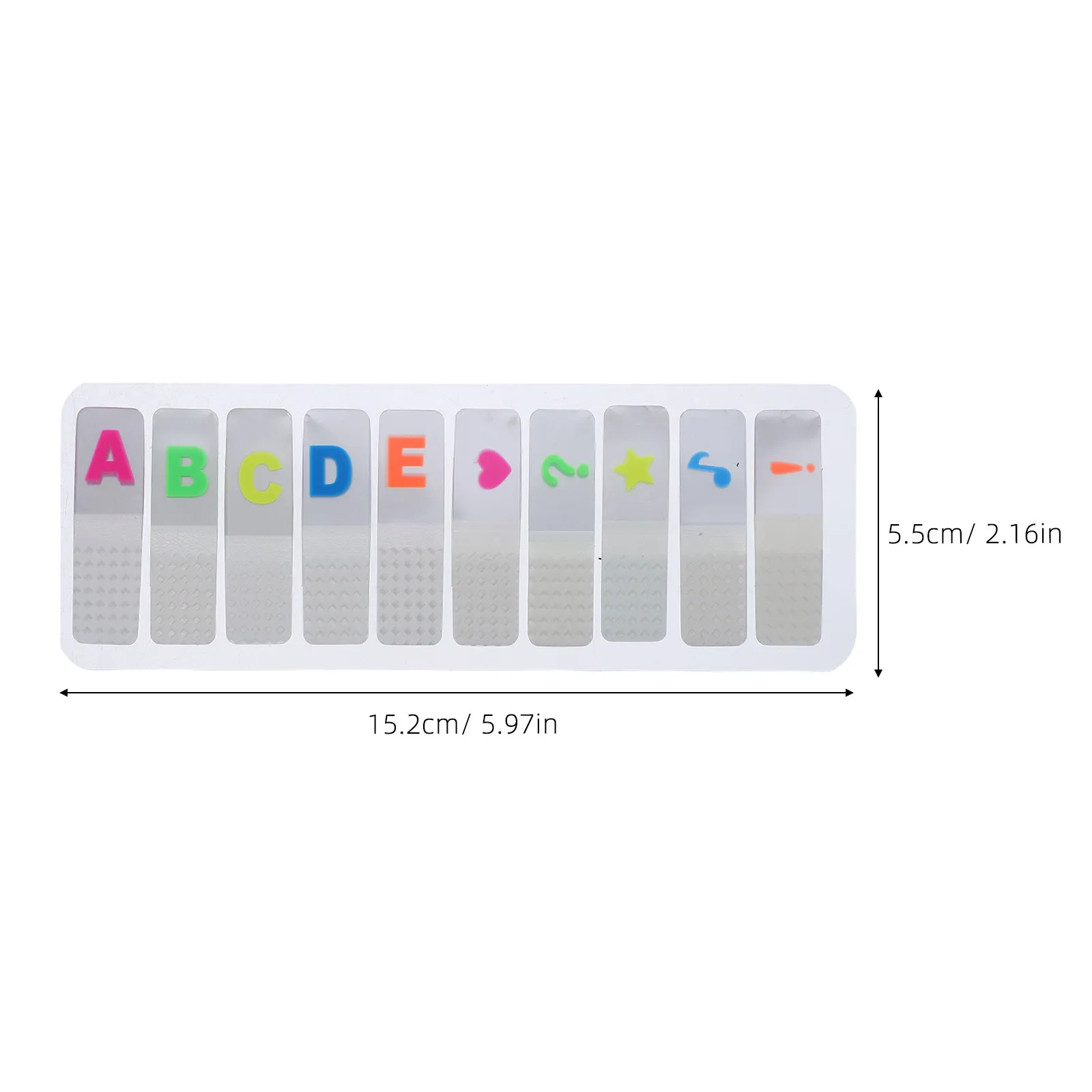 10Sets Alphabet Number Index Tabs Transparent Sticky Page Markers Note Stickers Writable Oil-Based Pen Smudge-Free Document Book - view 5