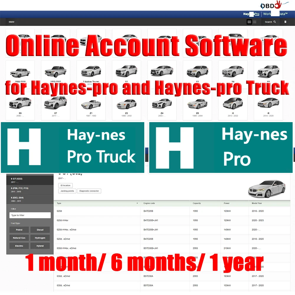 

Online Account Software for Hay-nes Pro & Hay-nes Pro Truck Car Repair Tools Auto Maintenance Software All Data Support Printing