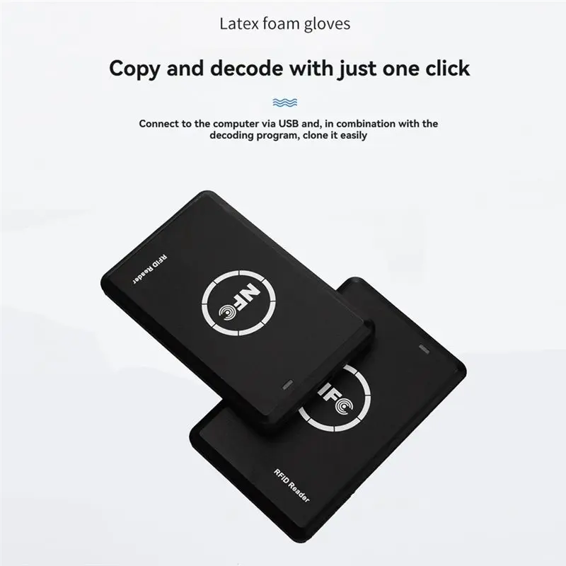 AC57-5PCS Smart Card Reader IC RFID Card Reader RFID Copier Duplicator 13.56Mhz & 125Khz Encrypted Programmer