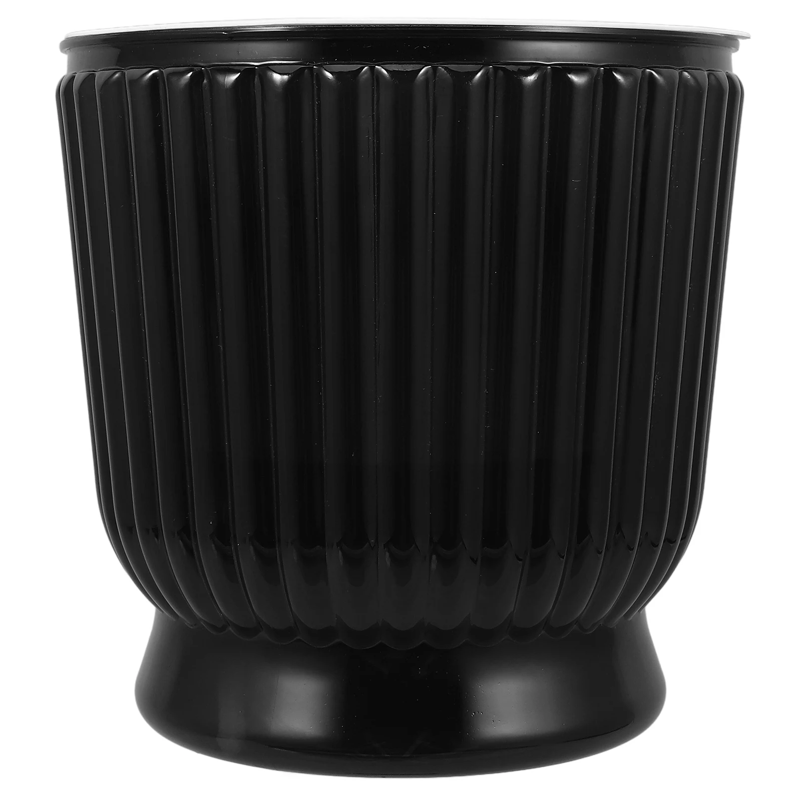 

Clear Self-Watering Planter Transparent Hydroponic Flower Pot Drainage Hole Indoor Plants Office Bonsai Succulents Garden Herbs