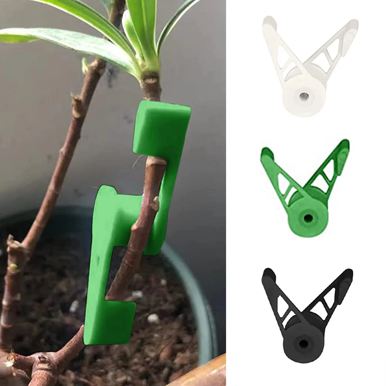 

Adjustable Plant Trainer Clips 10 Pcs 360° Rotation Plant Support Clip Flower Vine Clips Garden Tool Plant Benders