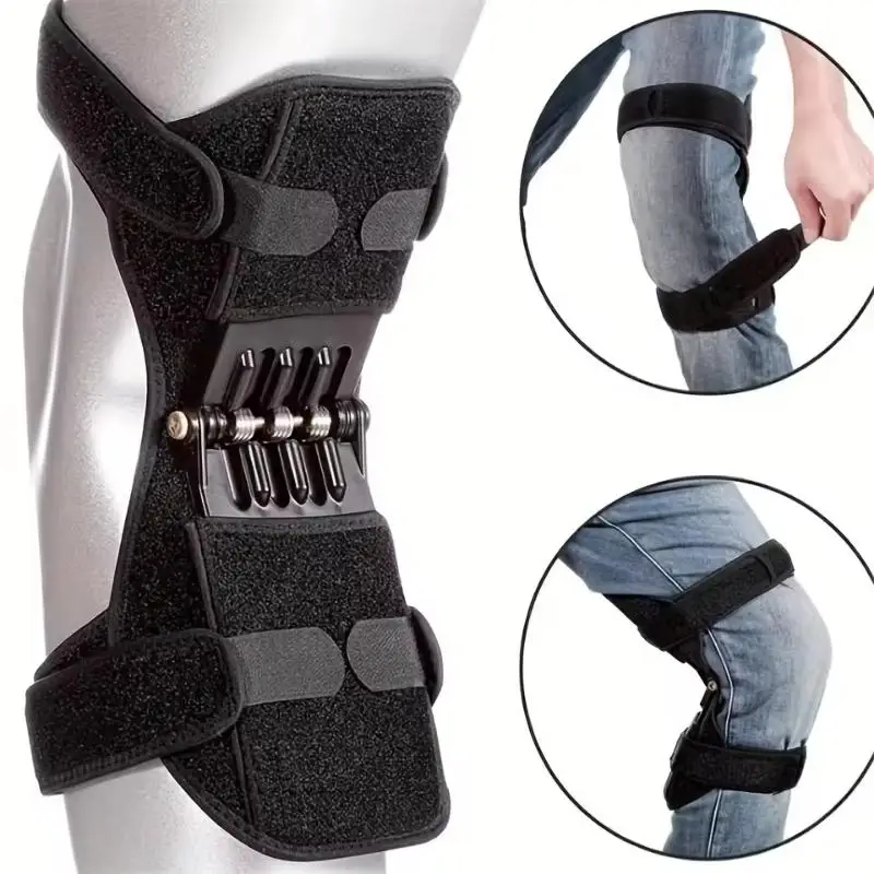 

Knee Joint Booster Knee Power Assist Support Brace for Hiking Sports Elderly Patella Stabilizer with Adjustable Strap