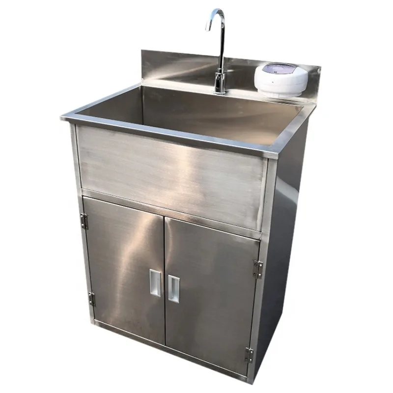 Pet Recreation Hospital Washbasin Faucet New Design with Sensor Hand and Foot Dog Owner Veterinary Equipment
