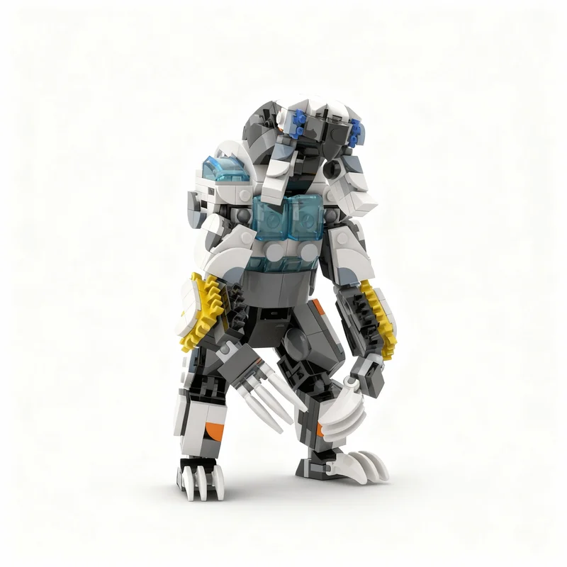 

476PCS MOC Creative Model Frostclaw Horizon Technology DIY Assembly Building Blocks Display Birthday Gift Decoration Decor Set