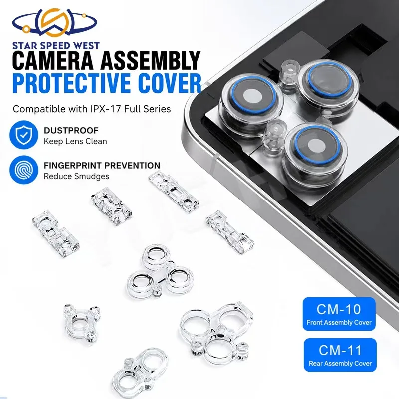 MIJING CM-10/CM-11 Camera Protective Cover Magnetic Adsorption  Dustproof Fingerprint Proof For IPhone X-17 Series Lens Repair