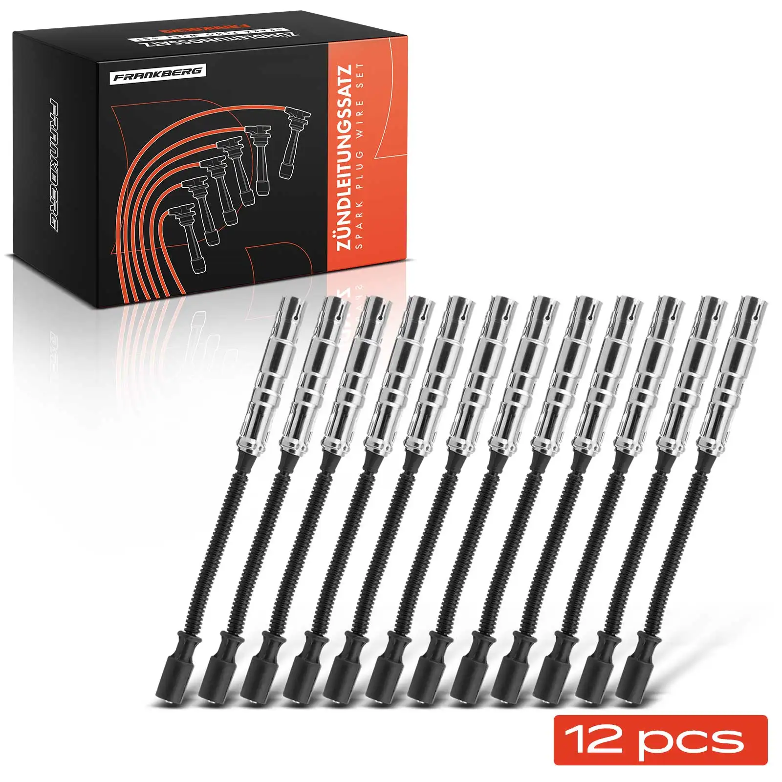 Kit di Accensione Frankberg 12x, Cavi di Accensione per Mercedes-Benz W202 W203 W210 W211 S210 W639 1121500218 27712 1121500118