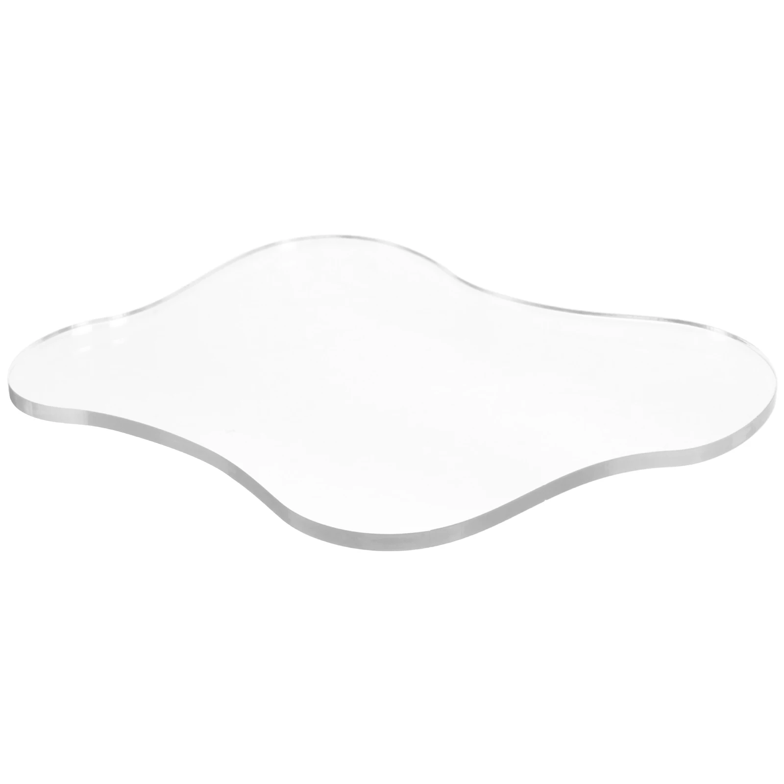 

Acrylic Coaster 18x15 6cm Transparent Desk Tumbler Coaster Home Decor Non Slip Heat Resistant Table Coasters Clear Aesthetic