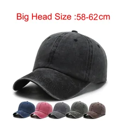 Vintage L Size Baseball Cap for Men's Washed Cowboy Hats Male for Peaked Hat Bobo Women's Tide Sunshade Gorras Jeans Cap Male