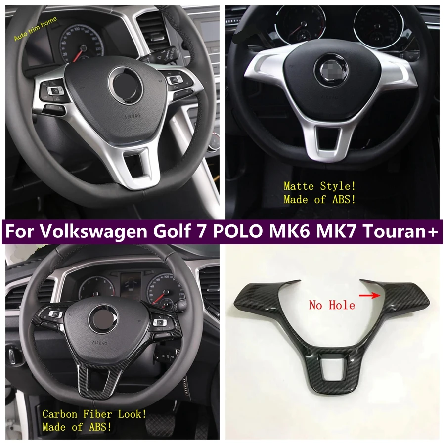 

Car Steering Wheel Decoration Frame Cover Trim Fit For Volkswagen Golf 7 POLO MK6 MK7 Touran Interior Accessories