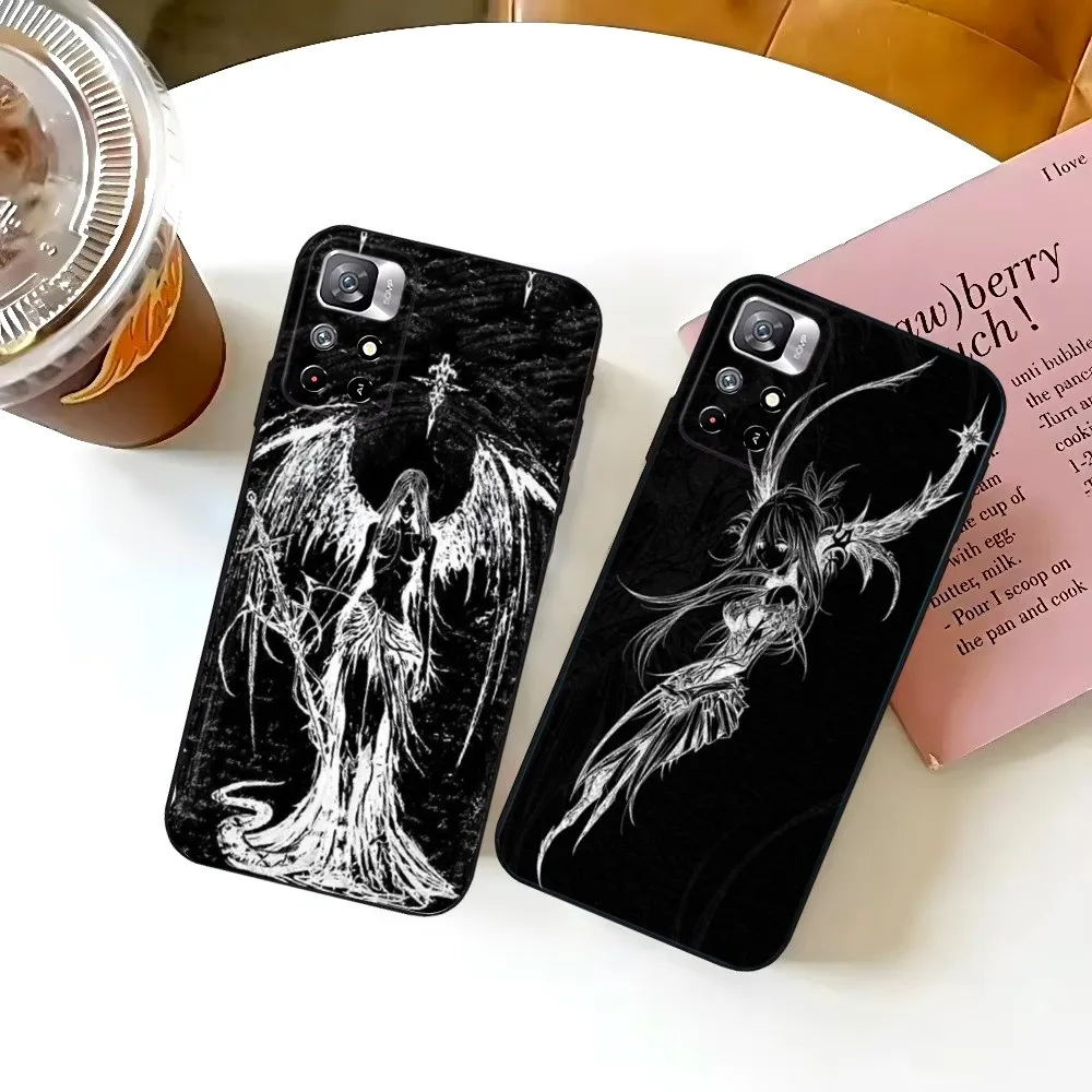 

Gothic Girl Dark Sculpture Retro Phone Case For Samsung S25,S24,S23,S22,S21,FE,S30,S20,S10,Plus,Ultra,Lite 5G Silicone Cover