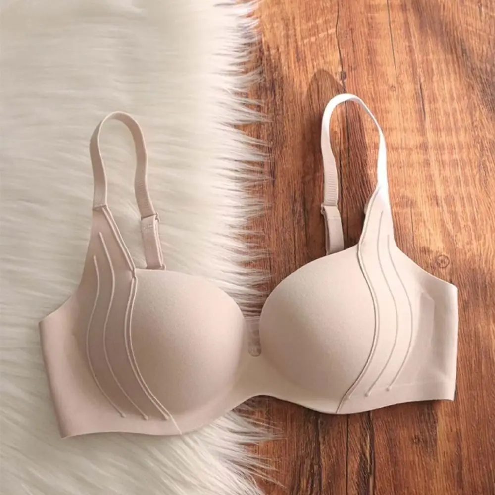 

Comfortable Curve Wireless Deep V Bra Anti-sagging Shockproof Push Up Underwear Lingerie Traceless Seamless Bras Girls Women