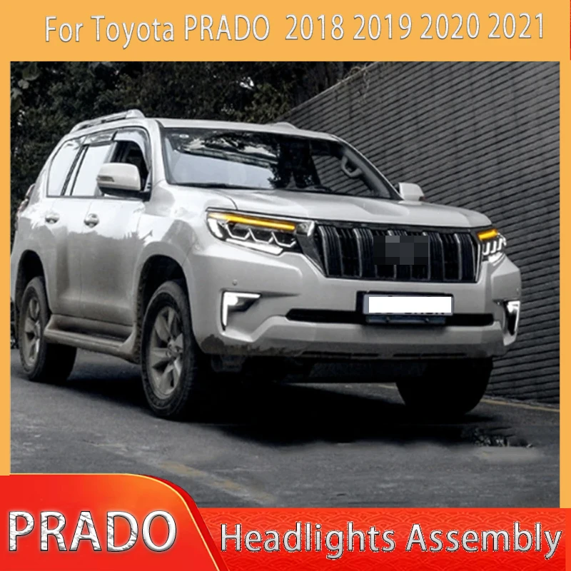 

Car LED Front Lights For Toyota PRADO Headlights 2018 2019 2020 2021 LAND CRUISER Modified Full LED Headlight Accessories