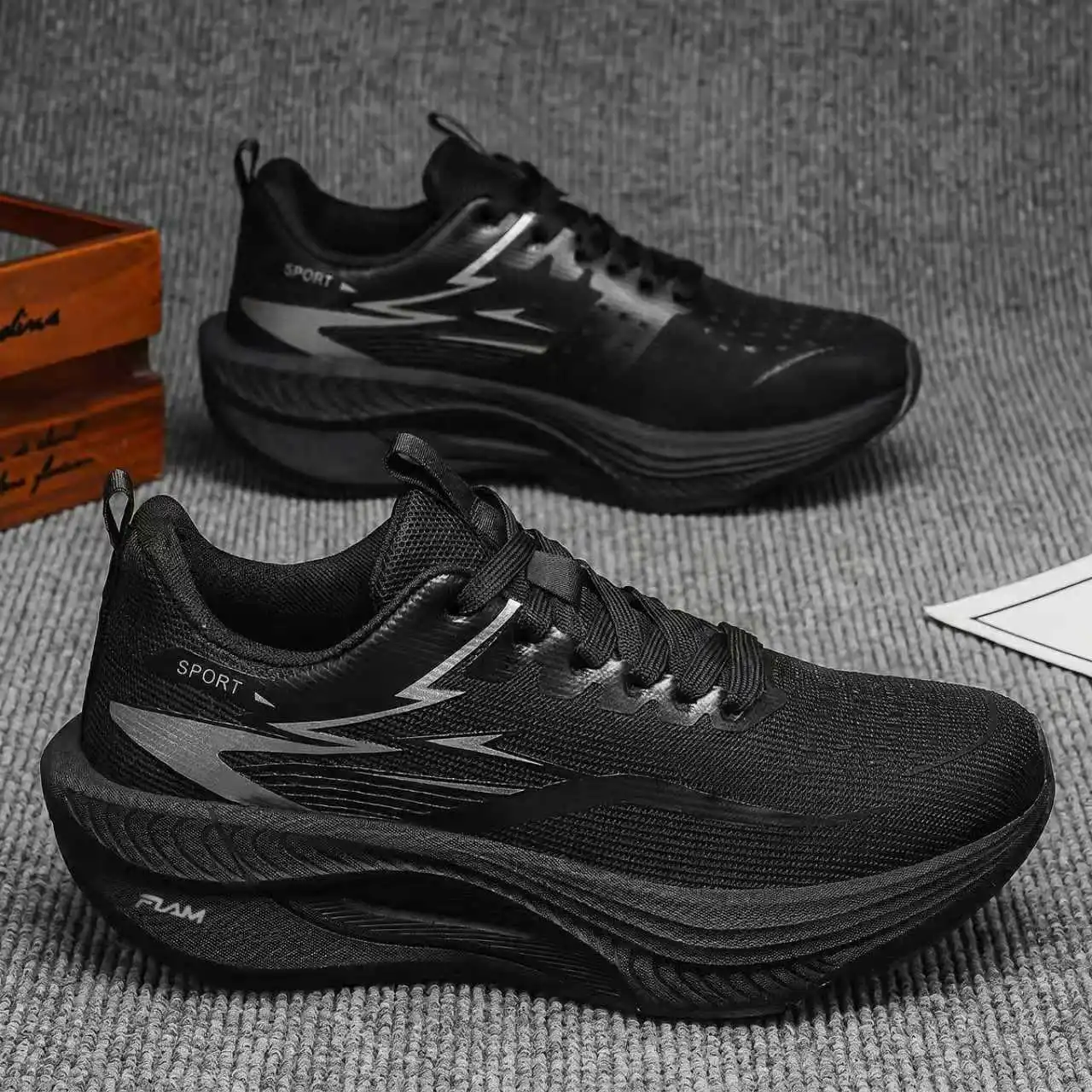 Marathon-Laufschuhe für Herren mit Elastischer Dämpfung und Atmungsaktivem Mesh – Detail 3