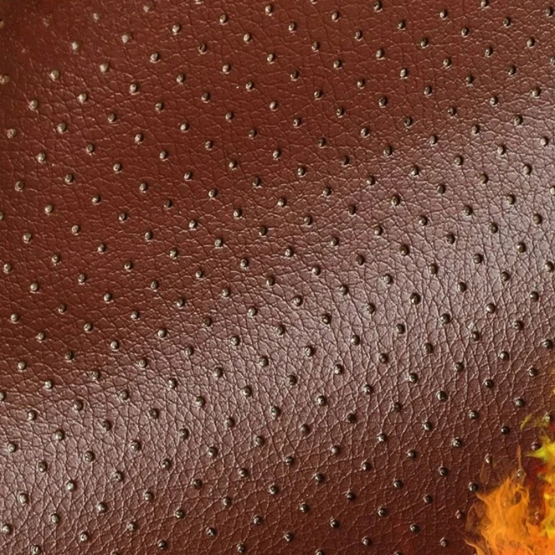 

Утолщенная огнестойкая перфорированная кожаная ткань, подушка для автомобильного сиденья, диван, мягкая сумка, жесткая ткань для шитья своими руками, ткань