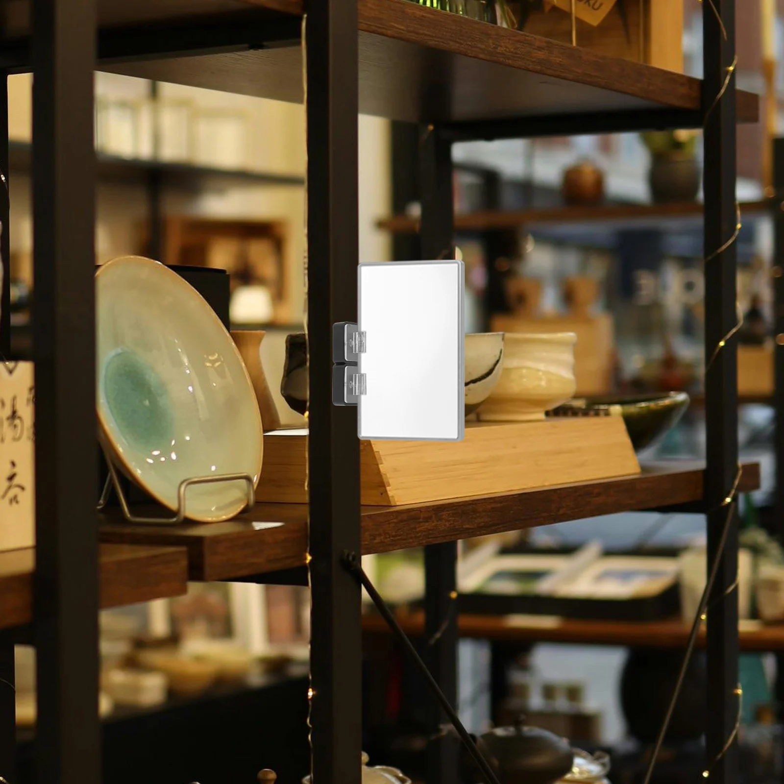 

2Pcs Magnetic Display Stand Clear Plastic Sign Holder Clip Table Top Display for Menus Ads Poster Board Stand for Cafes