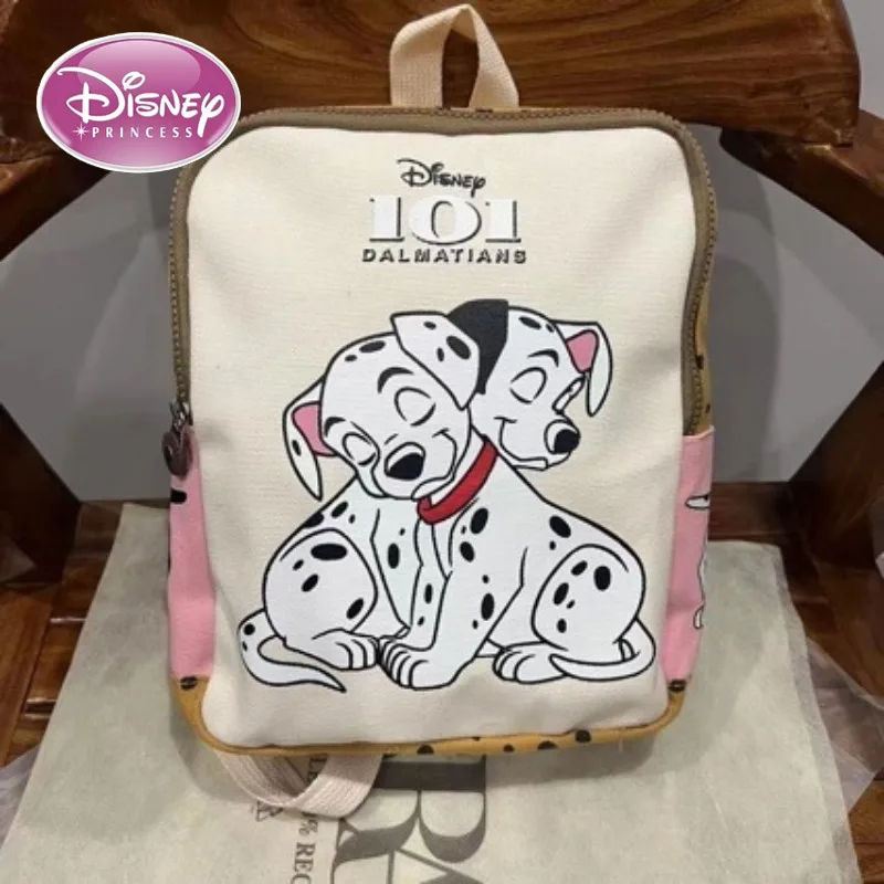 Disney New Cartoon Children\'s School Bag Toddler Fashion Shoulder Bag Cute Dalmatian Print Backpack