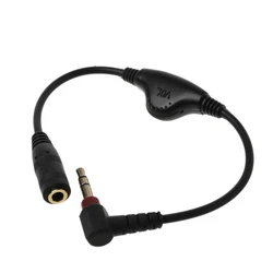 3.5mm Jack AUX maschio a femmina adattatore cavo di prolunga cavo Stereo con controllo del Volume auricolare cavo per cuffie per auto P9JD