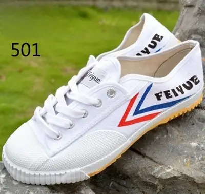 Chinese Brand Feiyue Canvas Running oes ex Breathable Low Top Flat Heel Color Blo Pattern Rubber Outsole Sports Sneakers