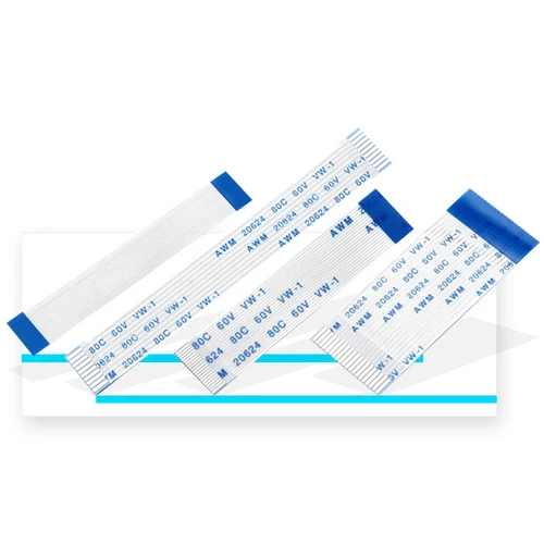 Imagen 2 del producto 5 uds FPC FFC Cable cinta Flexible plano 10P/20P/30P/40P/50P/60P paso 0,5 MM 1,0 MM 50/100/150/200/300/400/500/600/800/1000-3000MM
