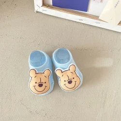 Disney Mickey Mouse Baby Children's Invisible Socks Pooh Bear Daisy Duck Cartoon Cute Doll Baby Socks Non Slip Doll Socks