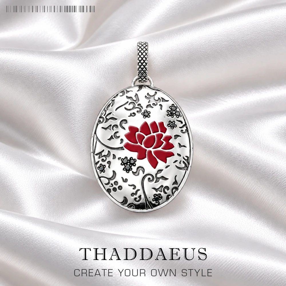 Pendant Red Rose Locket Summer Brand New Fine Jewelry Europe 925 Sterling Silver Romanitc Gift For Women