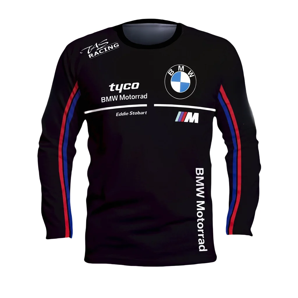 

BMW T-shirt Summer BMW 3d Print Jersey Men's Long-sleeved T-shirt Sweat-absorbing Breathable Quick-drying Moto T-shirt 2025