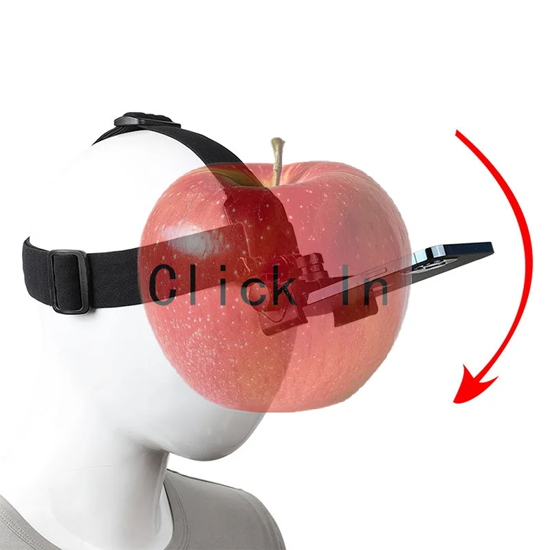 Head-Mounted Headband Bracket Adjustable Live Broadcast Mobile Phone Holder First-person Perspective Fixed Bracket Gift