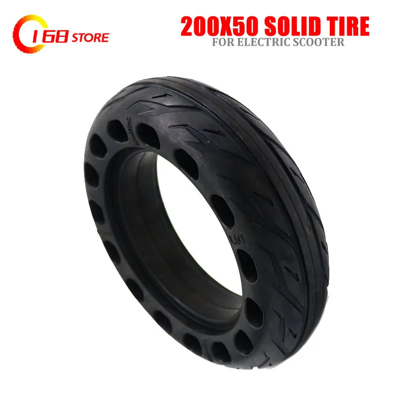 

Size 200x50 Explosion-proof Electric Bike Scooter tyres 8 inch Motorcycle Solid Tires Bee Hive Holes Lightning shipment