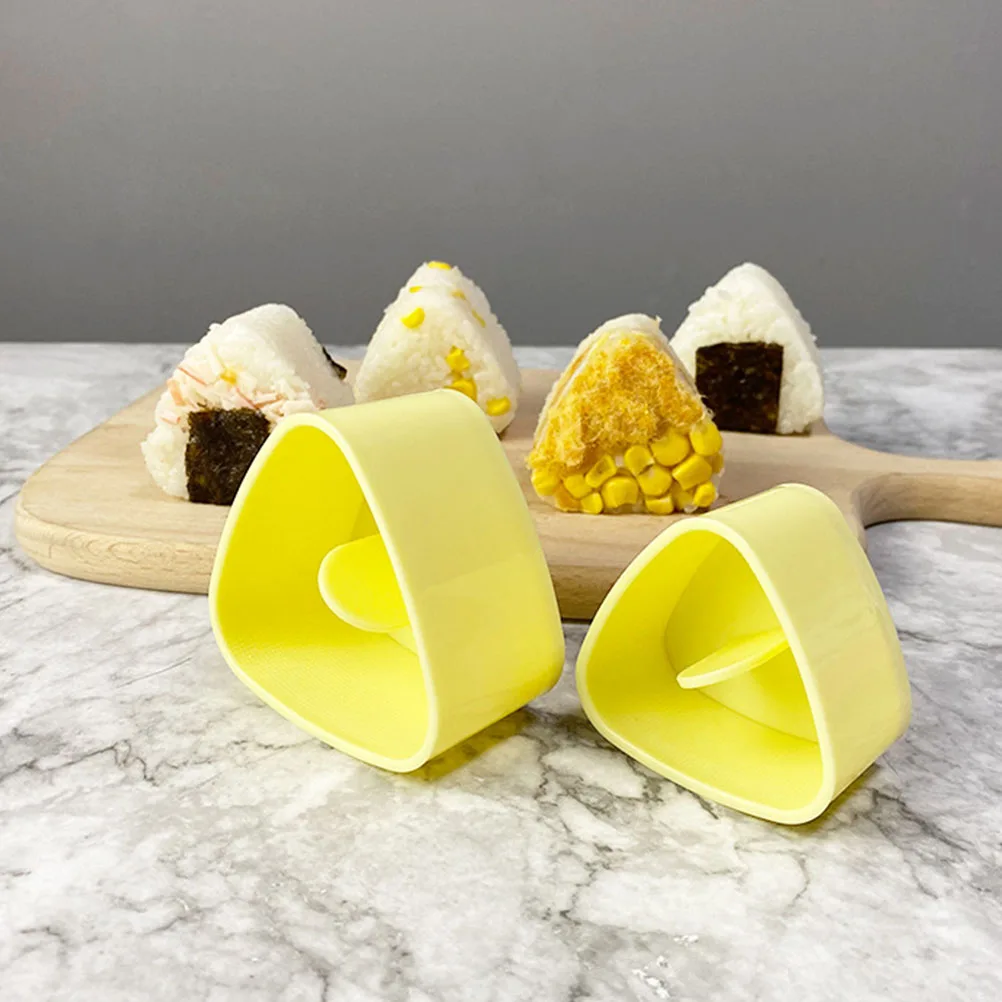 

2 Sets Rice Ball Mold DIY Sushi Making Tools Square Onigiri Maker Kitchen Bar Supplies Lightweight Practical Gift