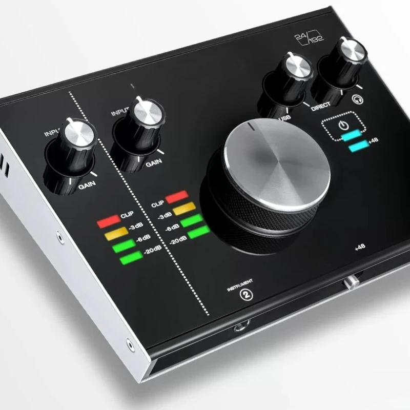 2 in 2 out professional midi audio interface USB sound card interface