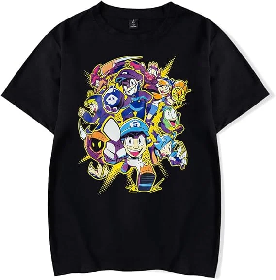 SMG4 T-shirt unisex heren dames mode zomer shirts met korte mouwen casual streetwear