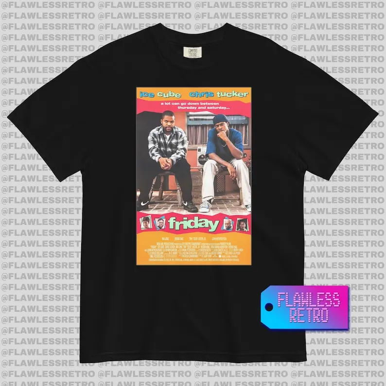 

FRIDAY Retro Movie Poster T shirt Vintage Tees Retro Vintage Vintage Movie Poster T Shirt Retro Movie Poster