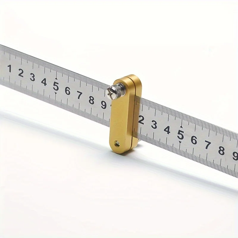 1pc Steel Ruler Positioning Block: Perfect for Woodworking, Carpentry & Measuring!