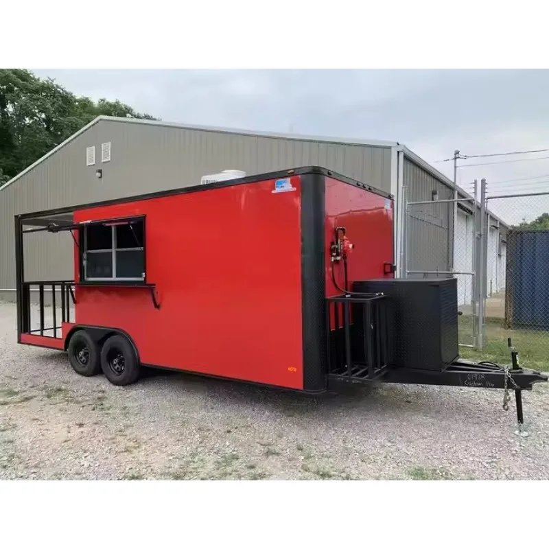 Quality Cargo Concession 8.5x18 Food Trailer 7'6\