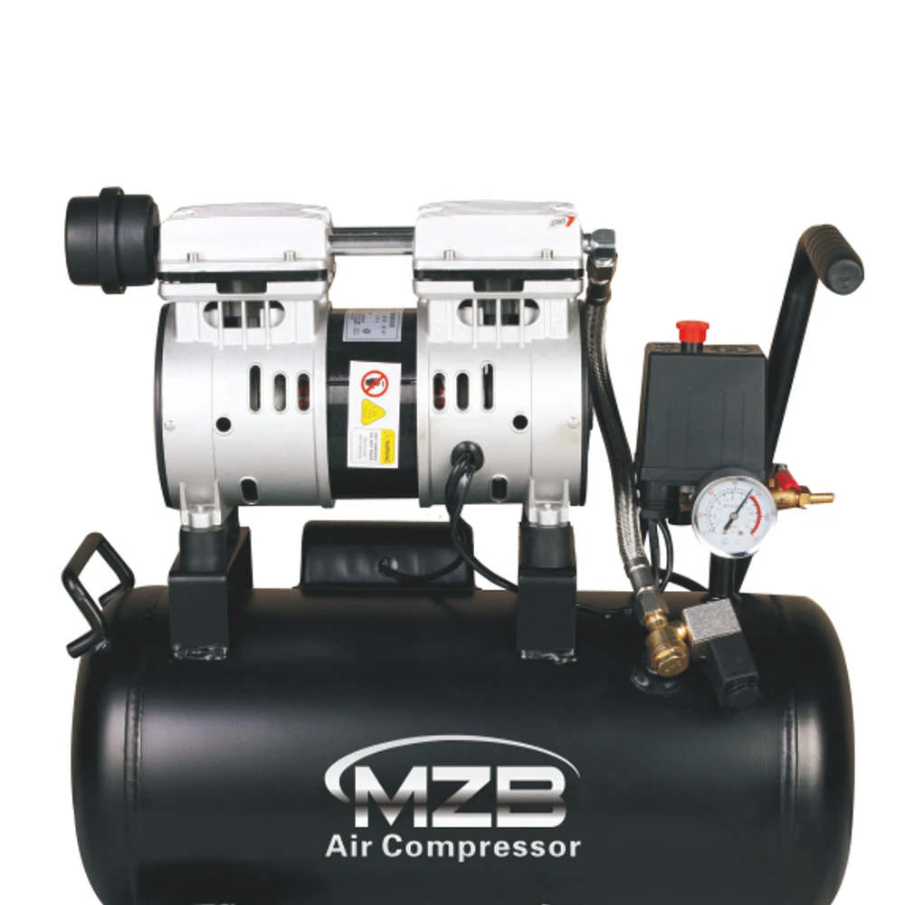 Preço da máquina do compressor de ar 24l 0,75hp sem óleo da China