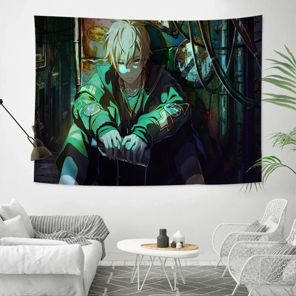 Project Sekai DIY Wall Tapestry Hanging Tarot Hippie Wall Rugs Dorm Home Decor