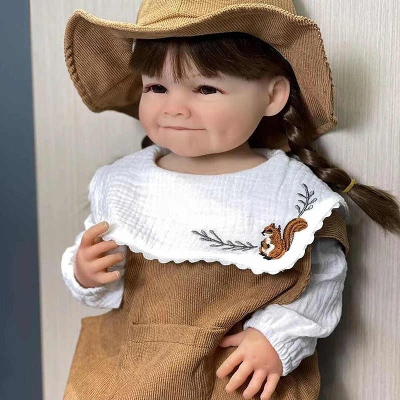 50CM Full Body Vinyl Reborn Toddler Baby Doll Raya Lifelike Awake Baby 3D Skin with Visible  Venis High Quality Reborn Dolls