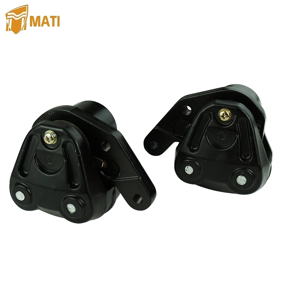 แผ่นคาลิปเปอร์เบรคหน้าด้านซ้ายขวา Mati สำหรับเปลี่ยน Z1 Kawasaki 43041-004 43041-008พร้อมแผ่นรอง