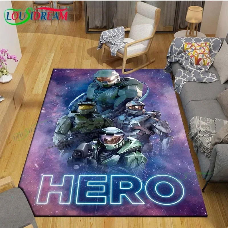 

Hot GAME H-Halo 2 Xbox Live Lightweight for Bedroom Living Room Game Festive Decor Non-slip Carpet Bedroom Decor Carpet Gift