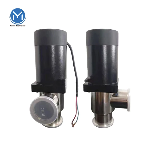 High Quality KF25 High Vacuum Electromagnetic Driven Angle Valve 3/2way solenoid valve